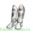 Защита голени Twins Special FSGL10-49 white silver - L