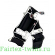 Защита голени Twins Special FSGL10-49 white silver - M