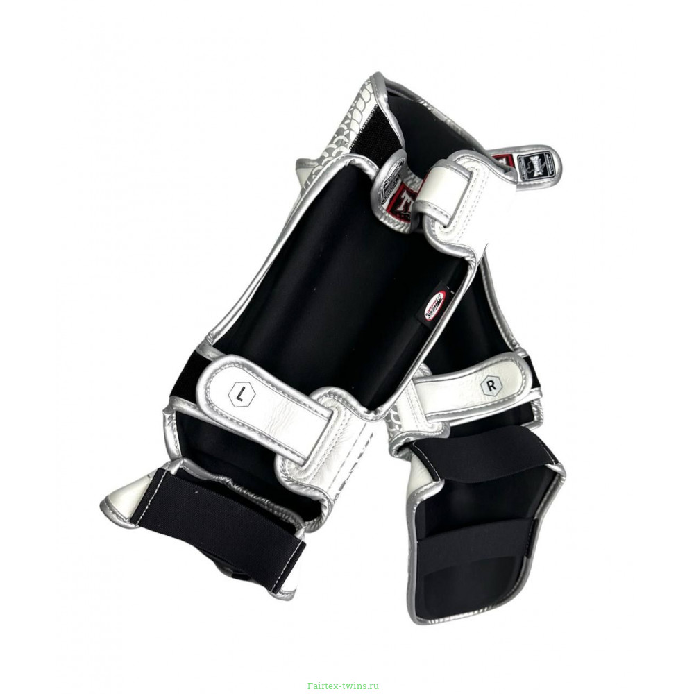Защита голени Twins Special FSGL10-49 white silver - S