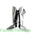 Защита голени Twins Special FSGL10-49 white silver - S