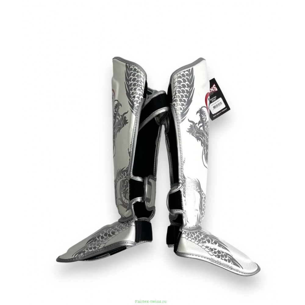 Защита голени Twins Special FSGL10-49 white silver - XL