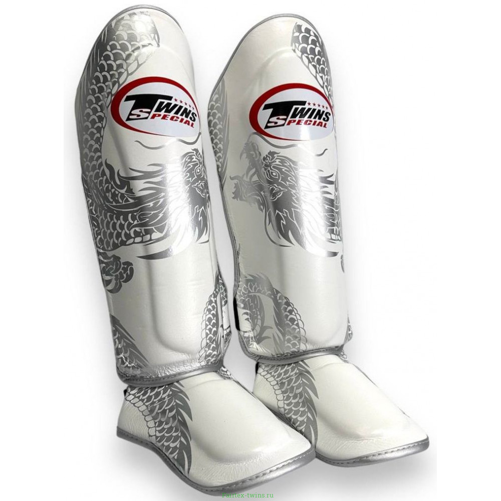 Защита голени Twins Special FSGL10-49 white silver - XL