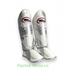 Защита голени Twins Special FSGL10-49 white silver - XL