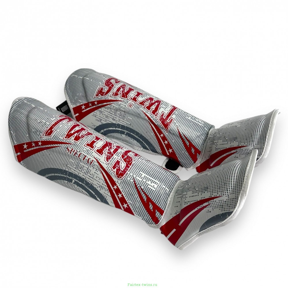 Защита голени Twins Special FSGL10-TW5 white red XL