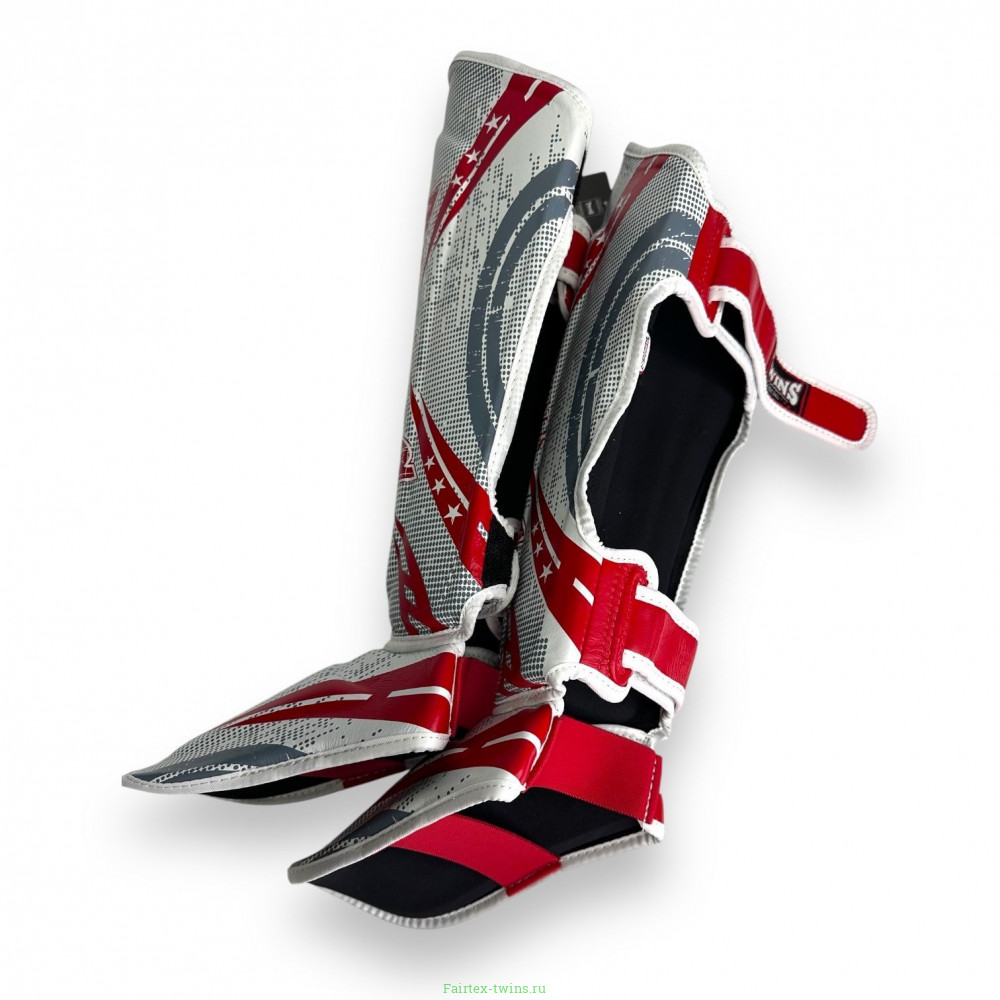 Защита голени Twins Special FSGL10-TW5 white red XL