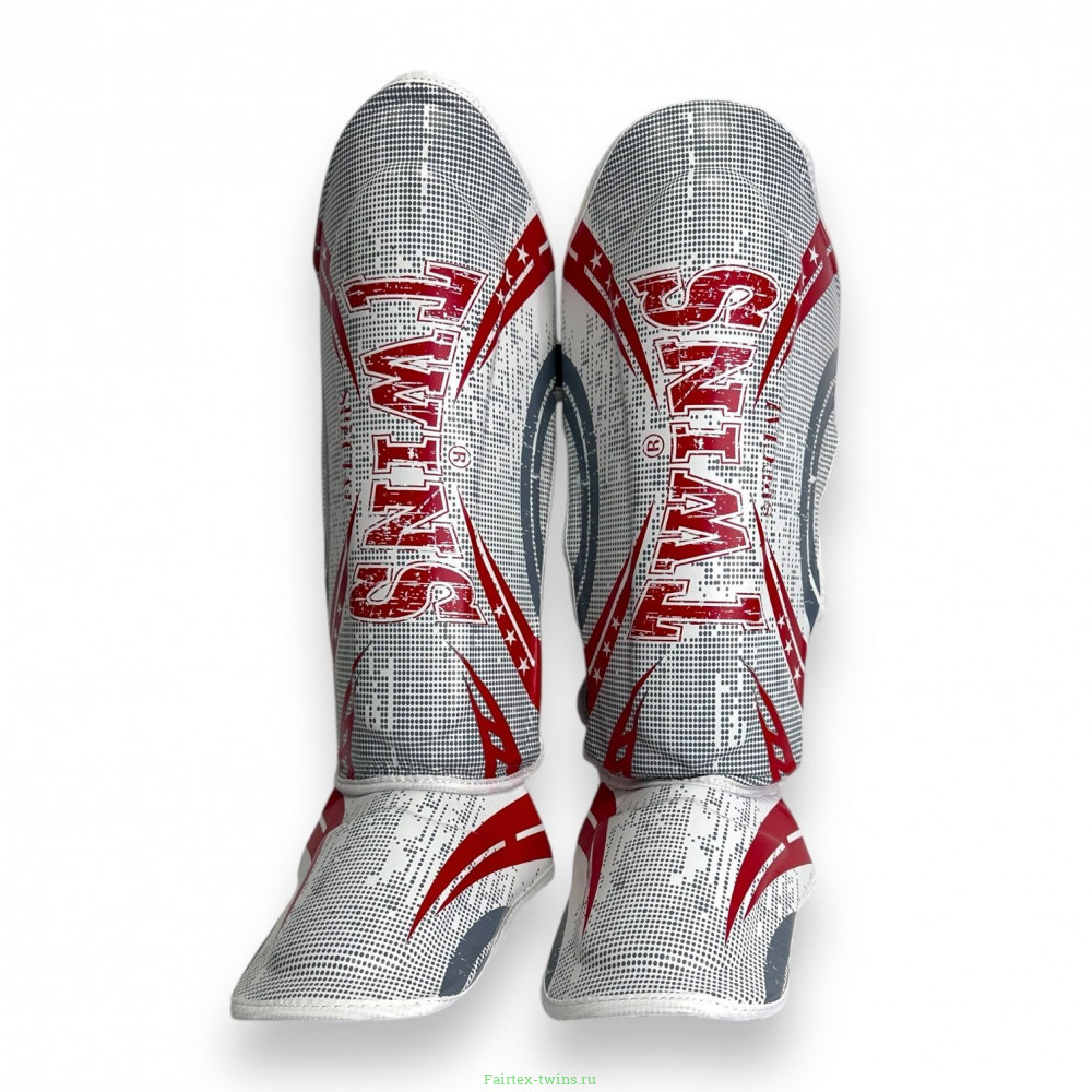 Защита голени Twins Special FSGL10-TW5 white red XL