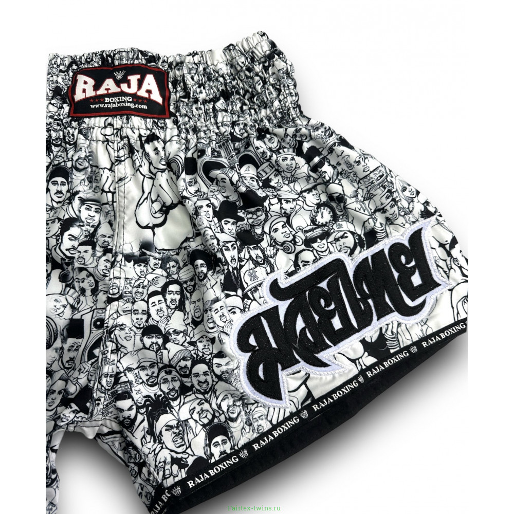 Шорты для бокса Raja white black n1 M