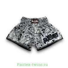 Шорты для бокса Raja white black n1 M