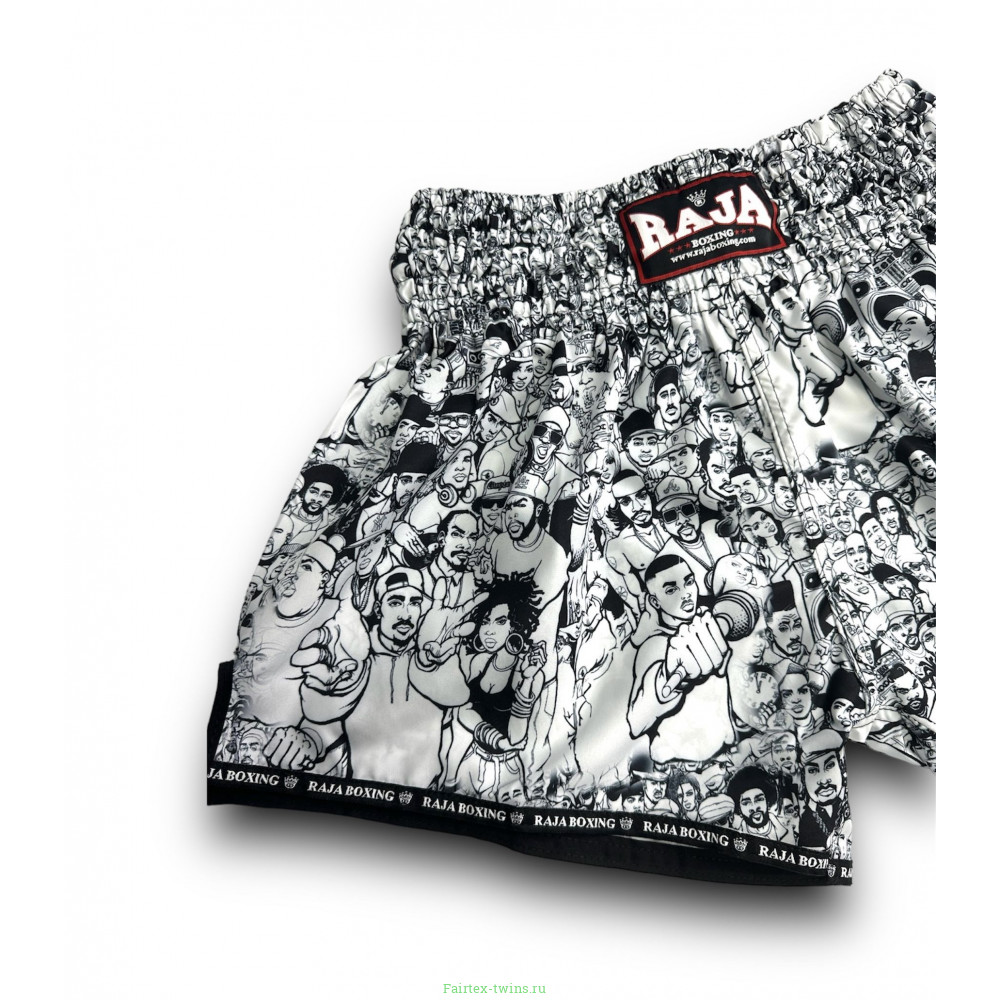Шорты для бокса Raja white black n1 S
