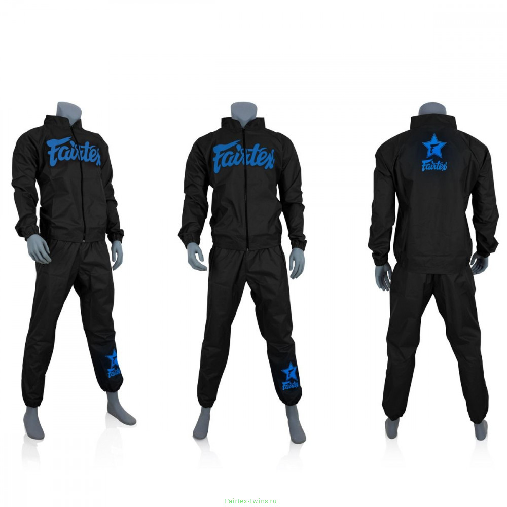 Костюм сауна Fairtex VS3 black blue M