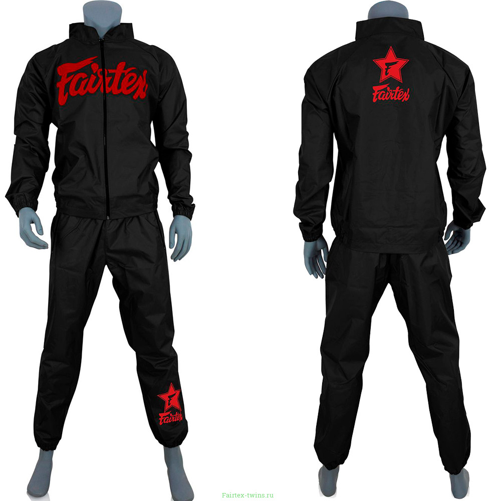 Костюм сауна Fairtex VS3 black red L