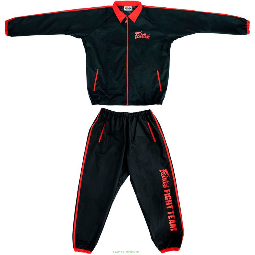 Костюм сауна Fairtex VS4 black red M