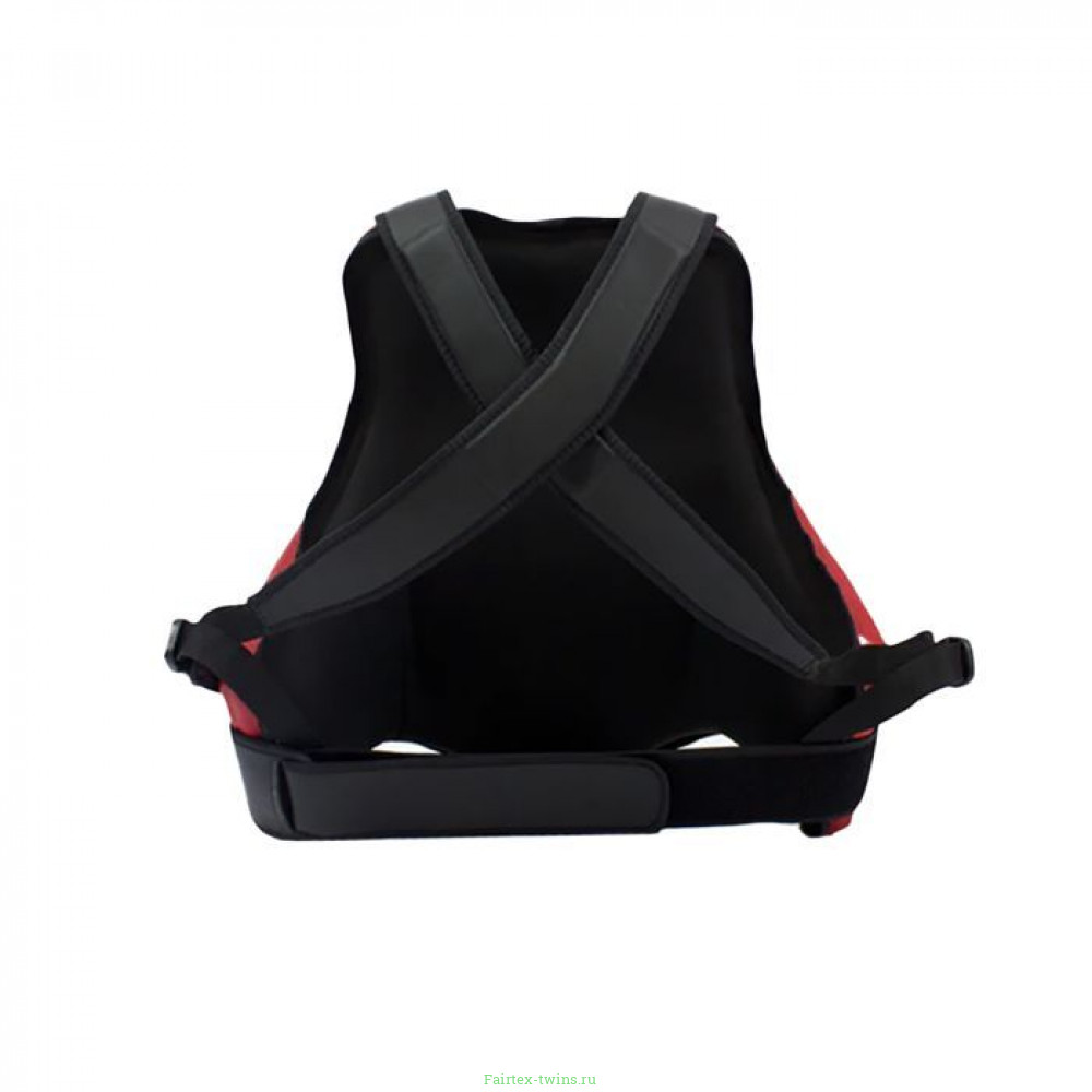 Защитный жилет тренера из Таиланда Fairtex TV2 red black