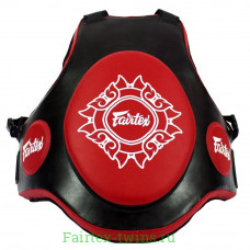 Защитный жилет тренера из Таиланда Fairtex TV2 red black