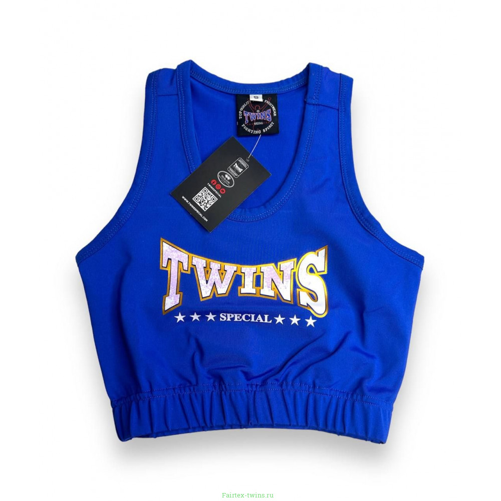 Женский Топ для тайского бокса Twins Special TSB-3 blue XL