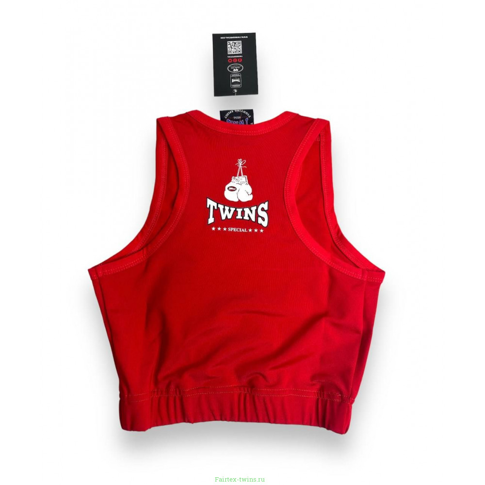 Женский Топ для тайского бокса Twins Special TSB-3 red XL