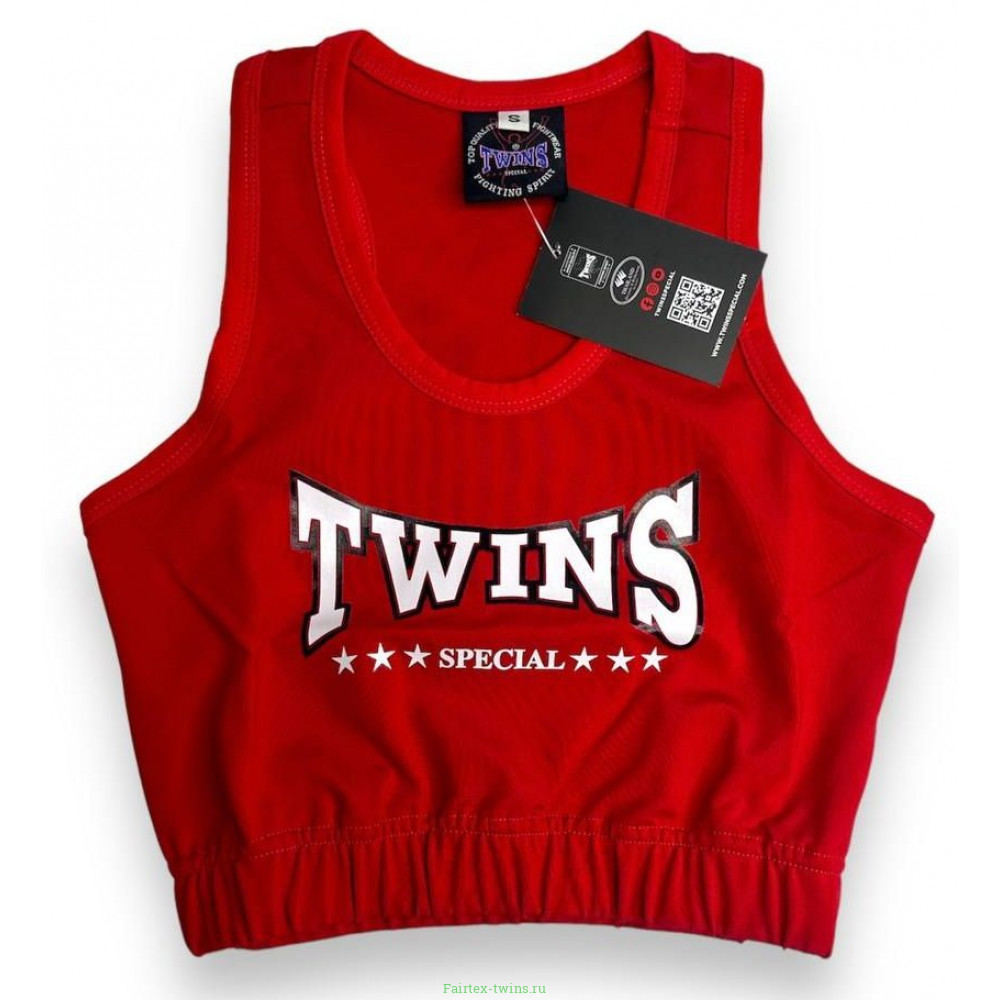 Женский Топ для тайского бокса Twins Special TSB-3 red XL