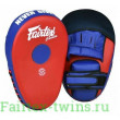 Лапы боксерские Fairtex FMV13 black red