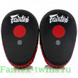 Лапы боксерские Fairtex FMV13 black red