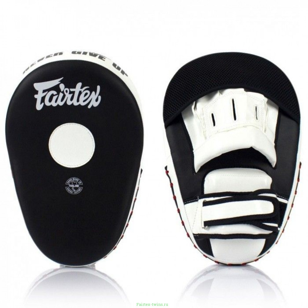 Лапы боксерские Fairtex FMV13 black white