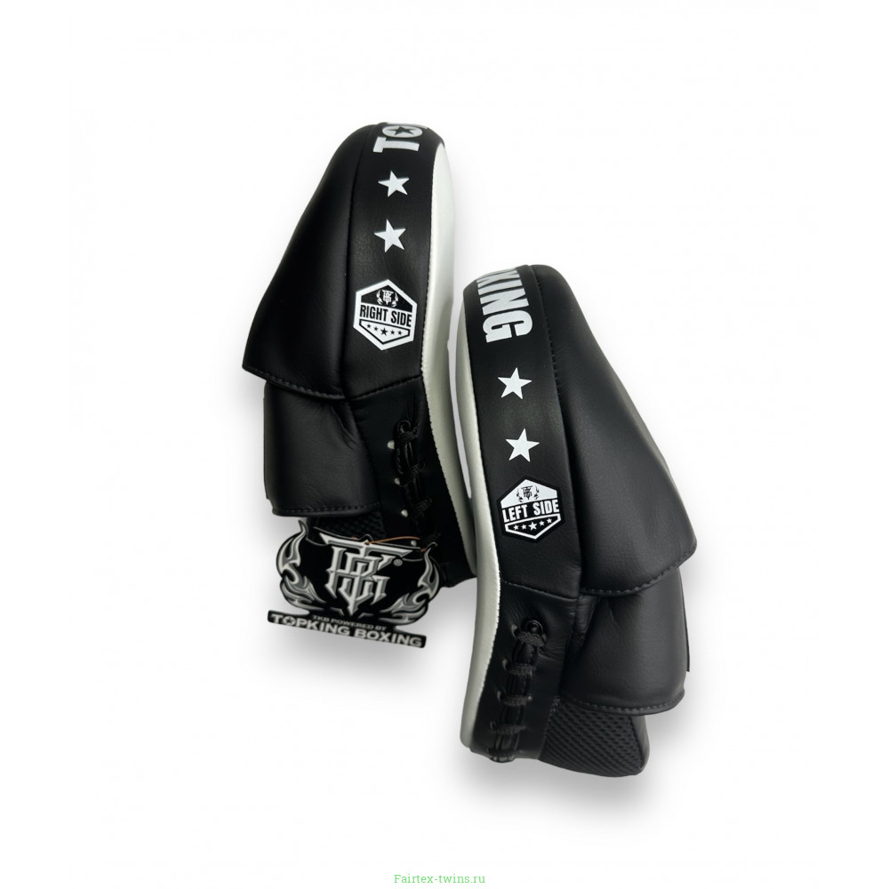 Средние боксёрские лапы Top King TKFMS white black