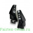 Средние боксёрские лапы Top King TKFMS white black
