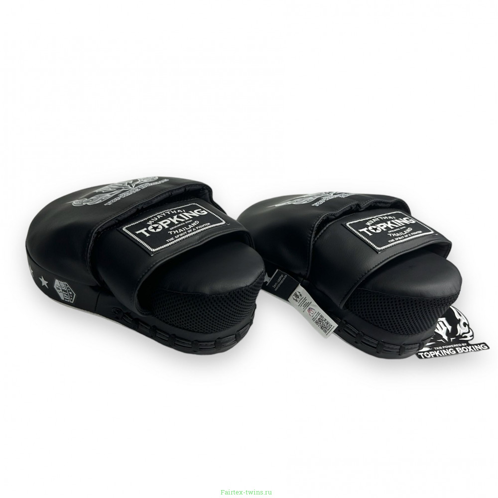 Средние боксёрские лапы Top King TKFMS white black