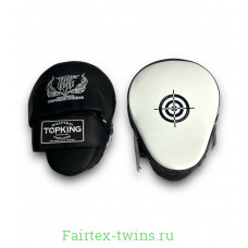 Средние боксёрские лапы Top King TKFMS white black