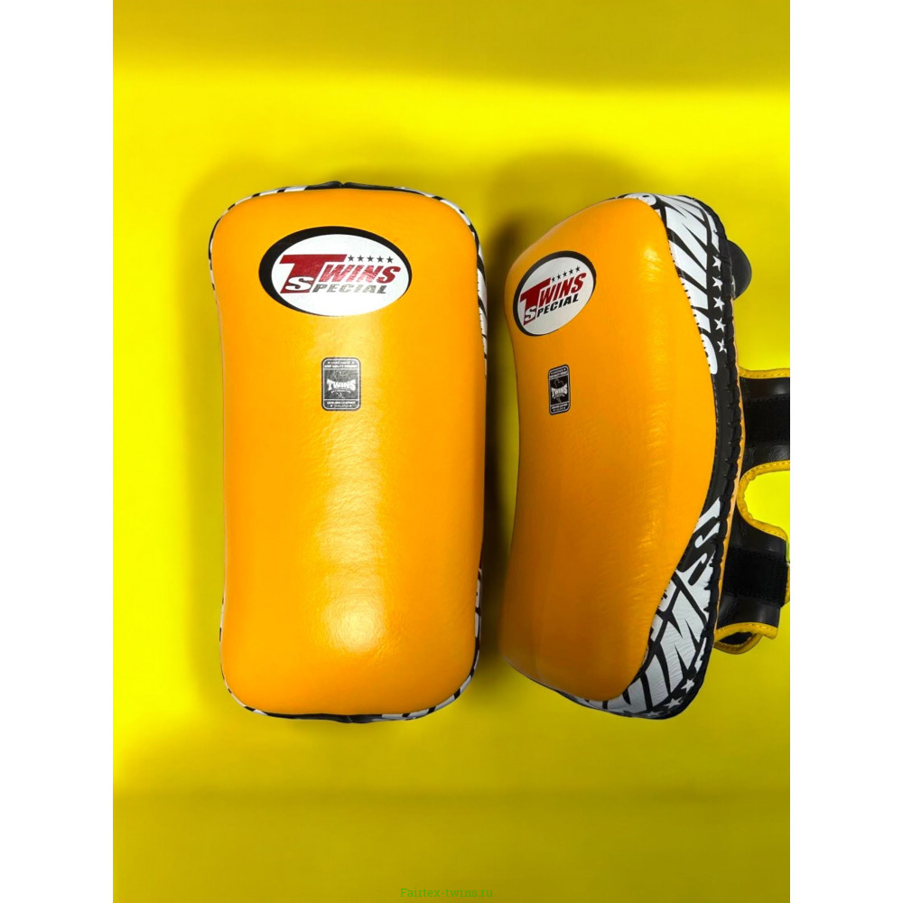 Тайские пэды Twins Special KPL12 желтый - M