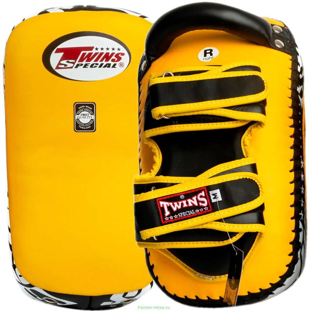 Тайские пэды Twins Special KPL12 желтый - M