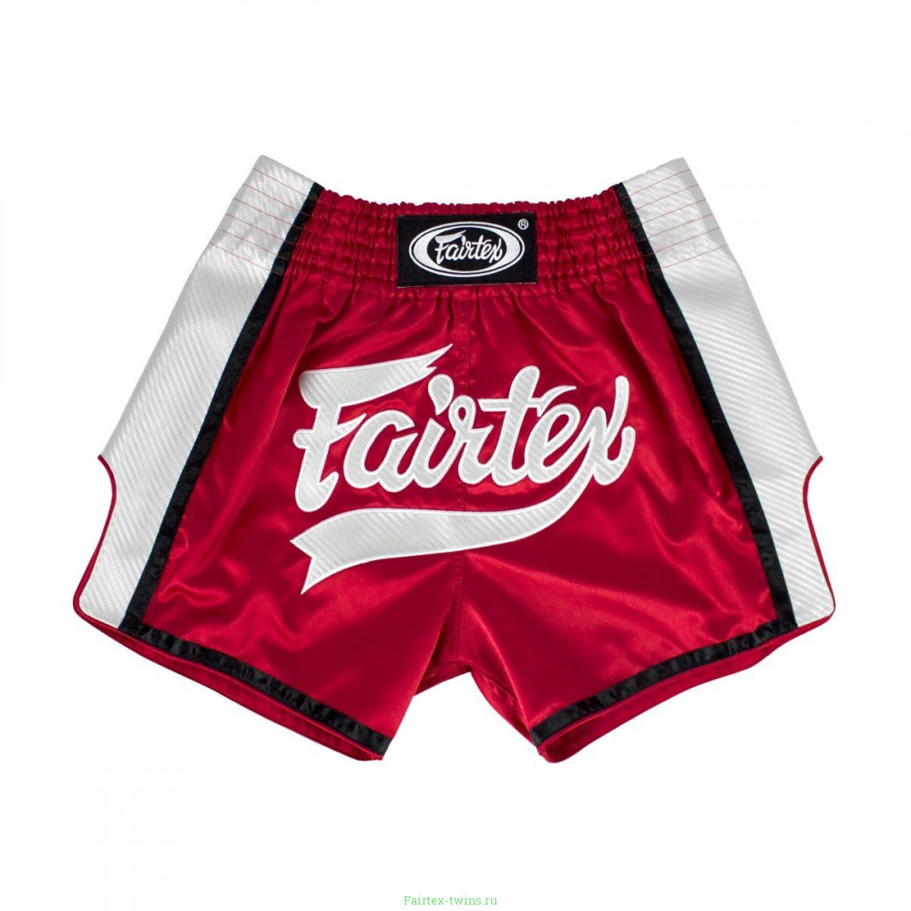 Шорты для бокса Fairtex BS1704 (красный-белый) 2XL