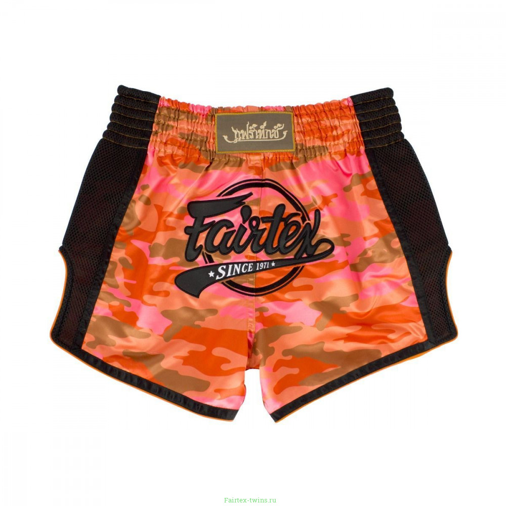 Шорты для бокса Fairtex BS1711 (камуфляж-оранжевый) L