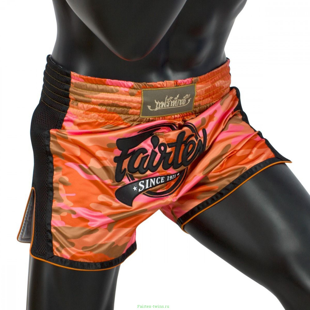Шорты для бокса Fairtex BS1711 (камуфляж-оранжевый) S