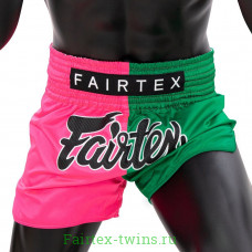 Шорты для бокса Fairtex BS1911 (розовый-зеленый) S