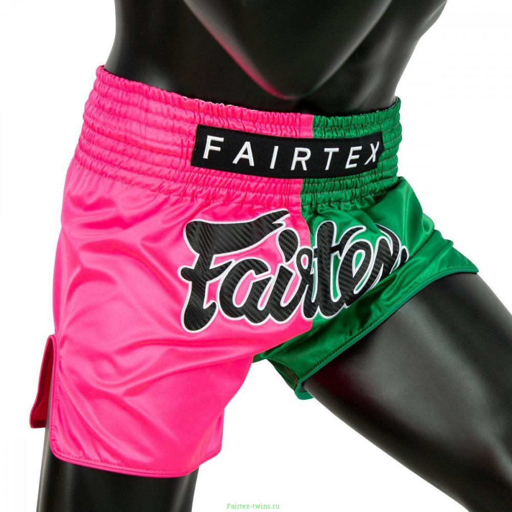 Шорты для бокса Fairtex BS1911 (розовый-зеленый) XL