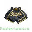 Шорты для тайского бокса Decha черный-золотой M