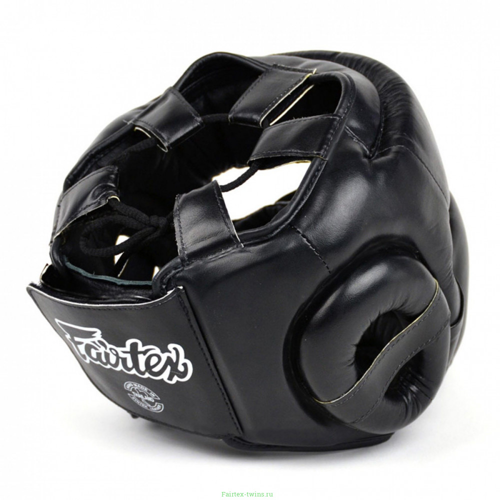 Шлем Fairtex HG13 black (Lace Up) L