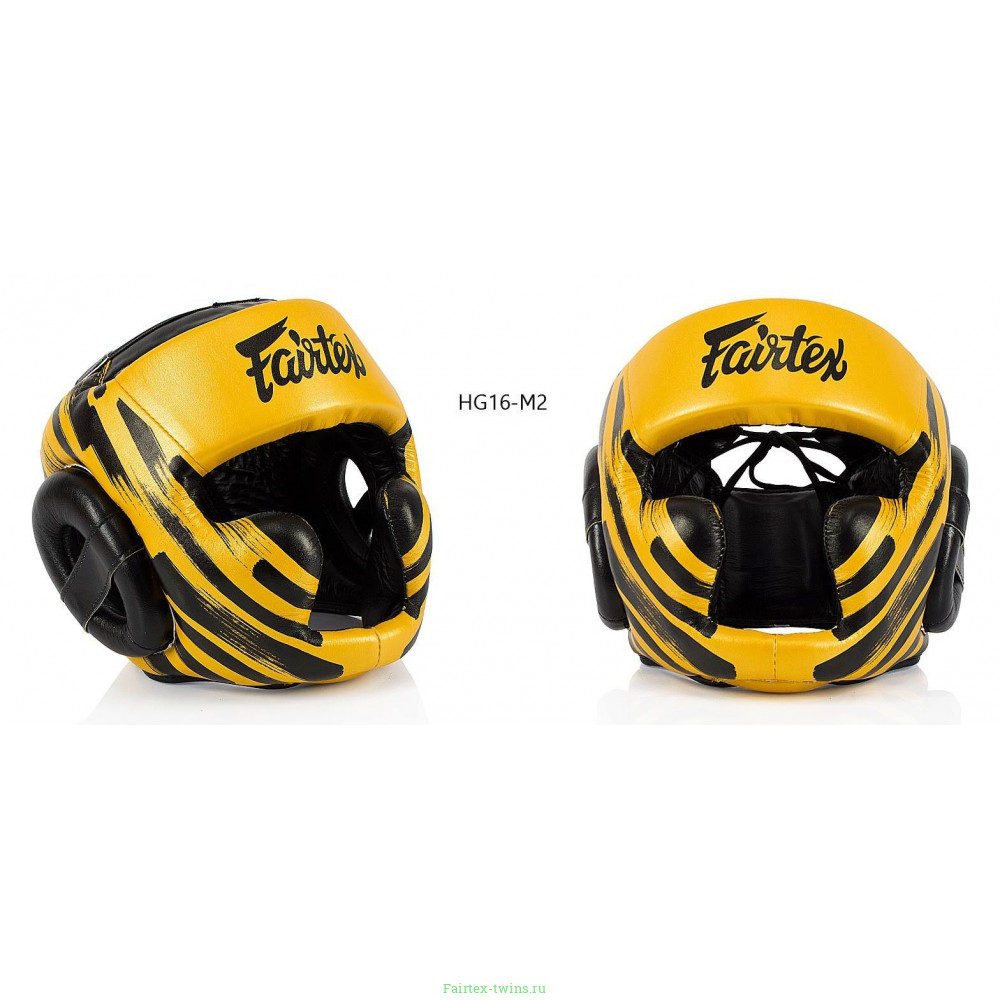 Боксёрский шлем Fairtex HG16-M2 yellow M