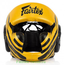 Боксёрский шлем Fairtex HG16-M2 yellow XL