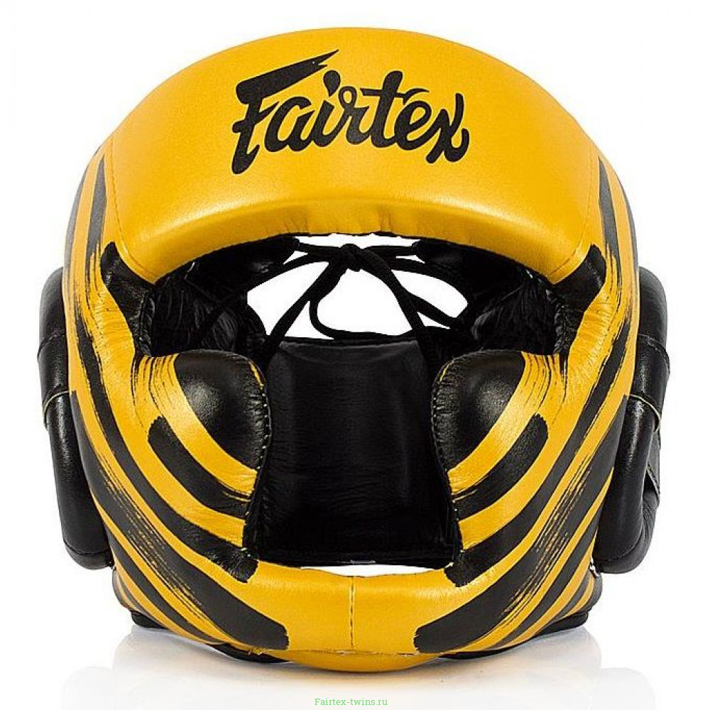 Боксёрский шлем Fairtex HG16-M2 yellow XL