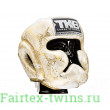 Боксерский шлем Top King Gold / White Snake Edition Head Guard L