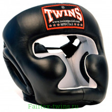 Защитный боксерский шлем Twins HGL6 black M