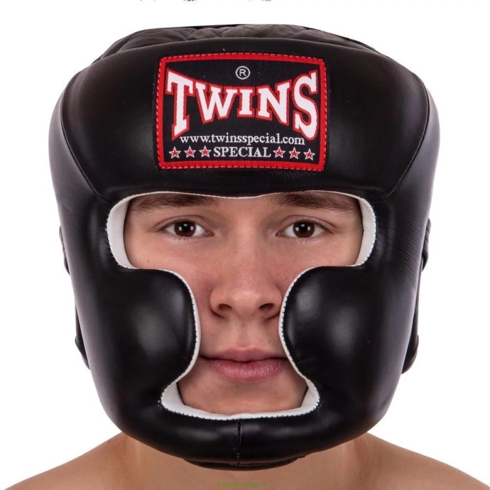 Защитный боксерский шлем Twins HGL6 black XL