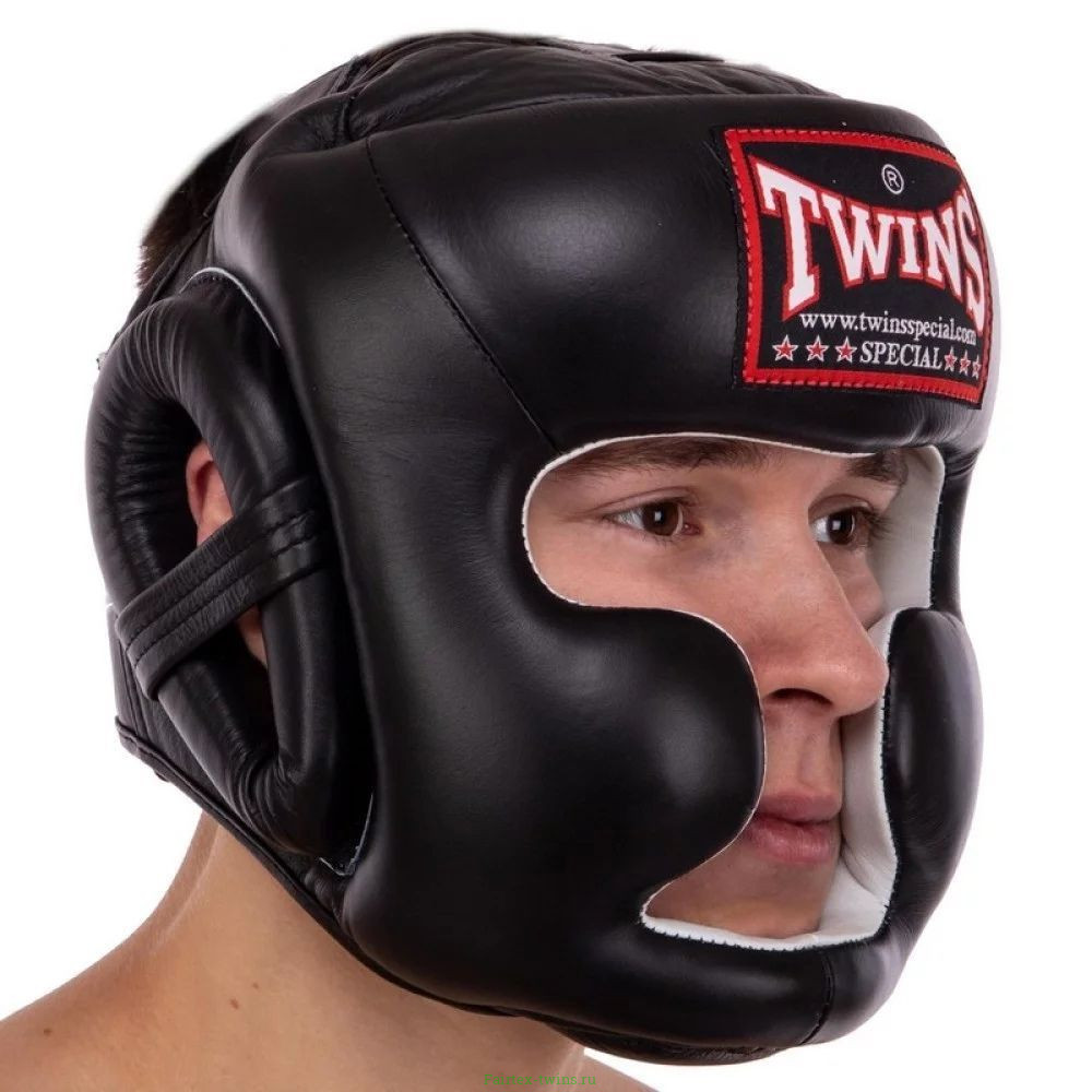 Защитный боксерский шлем Twins HGL6 black XL