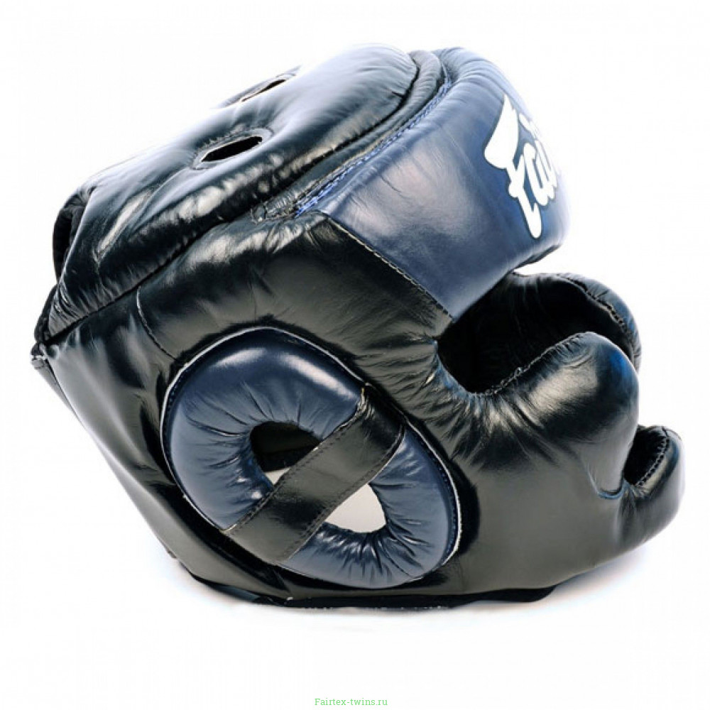 Шлем Fairtex HG13 black blue (Full Head) XL