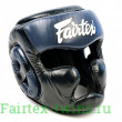 Шлем Fairtex HG13 black blue (Full Head) XL
