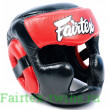 Шлем Fairtex HG13 black red (Full Head) L