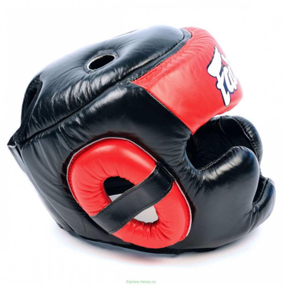 Шлем Fairtex HG13 black red (Full Head) M