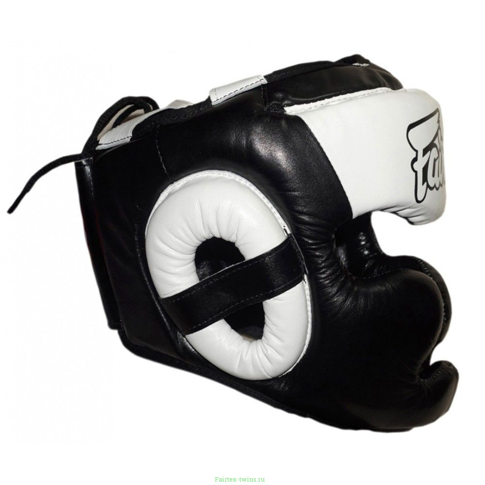 Шлем Fairtex HG13 black white (Full Head) L