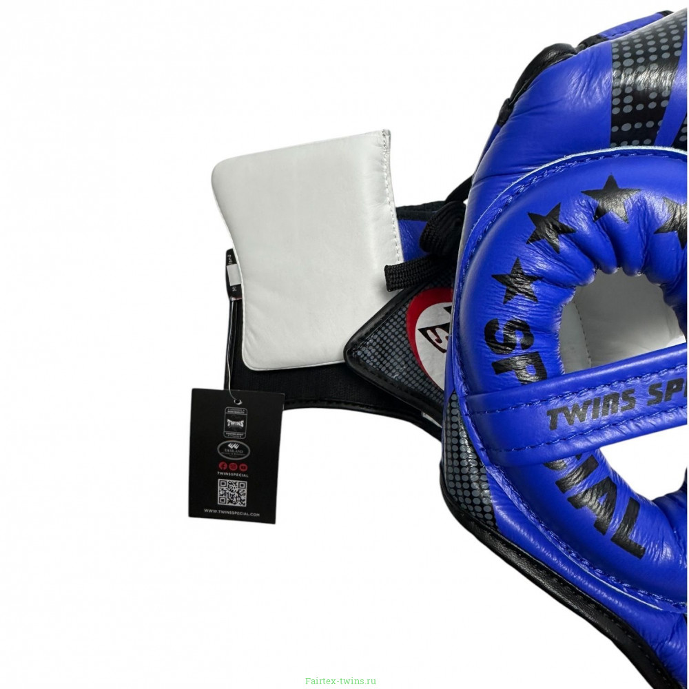 Шлем боксерский Twins Special FHGL3-TW5 black blue XL